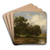 Sommerliche Landschaft mit Schafherde by Philipp Rth Art Drink Coaster set