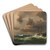 Nach dem Sturm by Anton Melbye Art Drink Coaster set Nach dem Sturm by Anton Melbye Art Drink Coaster set