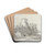 Vue du Chateau de Saconnex by Louis-Franois Cassas Drink Coasters - set of 4