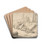 Pastoral Landscape with Roman Ruins by Johann Heinrich Roos Drink Coasters - set of 4