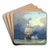 Skibe p havet, optrkkende uvejr by Anton Melbye Art Drink Coaster set Skibe p havet, optrkkende uvejr by Anton Melbye Art Drink Coaster set