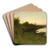 In the Gloaming by Henry Golden Dearth Art Drink Coaster set