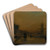 Glasgow by John Atkinson Grimshaw Art Drink Coaster set