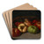 Still Life with Apples, Pear, and Pomegranates by Gustave Courbet Art Drink Coaster set Still Life with Apples, Pear, and Pomegranates by Gustave Courbet Art Drink Coaster set