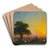 Shepherds With Their Flock At Sunset by Ivan Konstantinovich Aivazovsky Art Drink Coaster set Shepherds With Their Flock At Sunset by Ivan Konstantinovich Aivazovsky Art Drink Coaster set