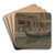 A canal in Venice by Joseph Edward Southall Art Drink Coaster set A canal in Venice by Joseph Edward Southall Art Drink Coaster set