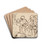 Study of Seated Figures by Benjamin Robert Haydon Drink Coasters - set of 4