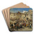 Market In Sarajevo by Alois Schnn Art Drink Coaster set