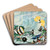 Colorful fishes of the Hawaiian shore by Stephen Haweis Art Drink Coaster set Colorful fishes of the Hawaiian shore by Stephen Haweis Art Drink Coaster set