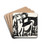 Ontwerp voor een vignet; voorstelling met drie koeien by Leo Gestel Drink Coasters - set of 4
