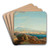 The Bay of Catania, with Mount Etna in the Background by Letterio Subba Art Drink Coaster set The Bay of Catania, with Mount Etna in the Background by Letterio Subba Art Drink Coaster set