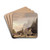 View of a Street in sterbro outside Copenhagen. Morning Light by Christen Kbke Drink Coasters - set of 4