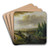 Schnbusch Castle near Aschaffenburg by Christian Georg Schtz the elder Art Drink Coaster set