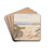 The Dead Sea, 16 and 17 April 1858 by Edward Lear Drink Coasters - set of 4 The Dead Sea, 16 and 17 April 1858 by Edward Lear Drink Coasters - set of 4