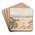 The Dead Sea, 16 and 17 April 1858 by Edward Lear Art Drink Coaster set The Dead Sea, 16 and 17 April 1858 by Edward Lear Art Drink Coaster set