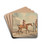 Foxhunting: Unkennelling the Pack by Edwin Cooper Drink Coasters - set of 4 Foxhunting: Unkennelling the Pack by Edwin Cooper Drink Coasters - set of 4