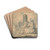 Conway Castle, Caernarvonshire by Edward Dayes Drink Coasters - set of 4 Conway Castle, Caernarvonshire by Edward Dayes Drink Coasters - set of 4
