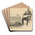 Breakfastoatmeal and the morning paper by Charles Dana Gibson Art Drink Coaster set