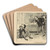 Mr. Pipp loses his temper by Charles Dana Gibson Art Drink Coaster set