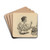 The morning note by Charles Dana Gibson Drink Coasters - set of 4