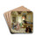 A musical soire by Oreste Cortazzo Drink Coasters - set of 4