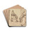 Studies of a Seated Woman by Benjamin Robert Haydon Drink Coasters - set of 4