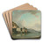 The Bay of Naples with Santa Maria degli Angeli by William Marlow Art Drink Coaster set