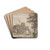 A Castle on a River by Paul Sandby Drink Coasters - set of 4