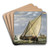 Shipping on the Maas, Dordrecht by Aelbert Cuyp Art Drink Coaster set