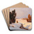 Winter Landscape in the Sun by Carl Kenzler Art Drink Coaster set