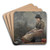 A Fishergirl BaitingLines by Winslow Homer Art Drink Coaster set