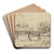Paris. La passerelle des Arts by Paul Signac Art Drink Coaster set Paris. La passerelle des Arts by Paul Signac Art Drink Coaster set