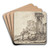 Landskab med en kolonnade by Thomas Wijck Art Drink Coaster set