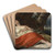 Schlafende Fischerin by Friedrich von Amerling Art Drink Coaster set Schlafende Fischerin by Friedrich von Amerling Art Drink Coaster set
