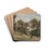 Berghang mit Baum by Theodor Von Hrmann Drink Coasters - set of 4