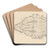 Study of a Decorative Ornament by Paul Czanne Art Drink Coaster set