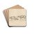 Een drietal koeien in een wei by Frans Smissaert Drink Coasters - set of 4