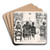 The Ambassadeurs by Charles Dana Gibson Art Drink Coaster set