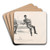 The morning after election day by Charles Dana Gibson Art Drink Coaster set
