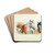 Ein Hund und vier Pferde by Carl Reichert Drink Coasters - set of 4