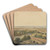 River Landscape by Philips Koninck Art Drink Coaster set