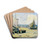 Children on the Beach by Louis Michel Eilshemius Drink Coasters - set of 4
