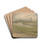 Duinlandschap met vuurtoren en nettenboeters by Frans Smissaert Drink Coasters - set of 4 Duinlandschap met vuurtoren en nettenboeters by Frans Smissaert Drink Coasters - set of 4