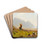 Young girl on a summer alpine stroll by Hans Dahl Drink Coasters - set of 4