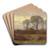 November by Dwight W. Tryon Art Drink Coaster set