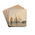 Entrance to Calais Harbour by David Cox Drink Coasters - set of 4
