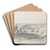 The Amphitheatre, Taormina, Sicily by Edward Lear Art Drink Coaster set The Amphitheatre, Taormina, Sicily by Edward Lear Art Drink Coaster set