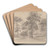 Landscape with Trees by James Ward Art Drink Coaster set