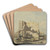 Lindisfarne Abbey op Holy Island, Northumberland by John Varley Art Drink Coaster set