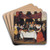 Merry Company by Dirck Hals Art Drink Coaster set